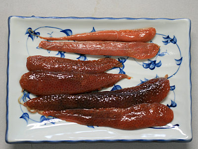 メス３尾分の卵巣