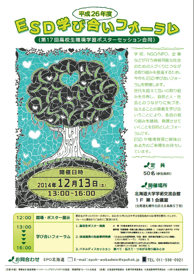 ESD学び合いフォーラムチラシ